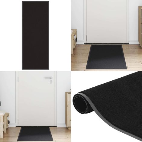 vidaXL Paillasson noir 60x150 cm (1/5)