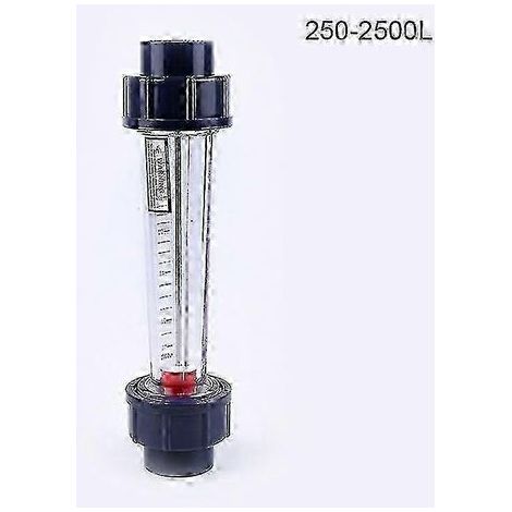 Débitmètre en plastique LZS DN25 à rotor, instrument de mesure de liquides industriel 0617, 250 à 2500 L (1/5)