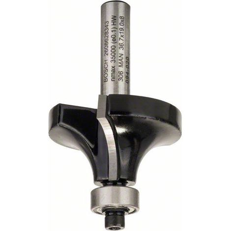 Fresa di finitura, 8 mm, R1 12 mm, L 19 mm, G 60 mm