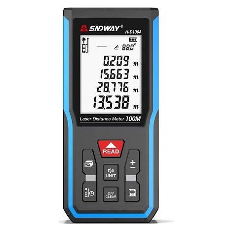 Télémètre láser rojo sin marca 50 m precisión +/- 2 mm