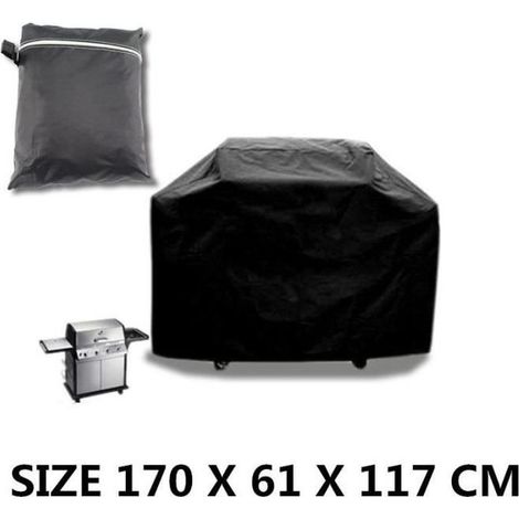 Etanche Bbq Cover pluie extérieur Barbecue Grill Protecteur pour le gaz au charbon électrique Barbecue Grill 170cm (1/4)
