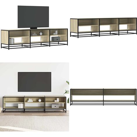 vidaXL TV-Schrank Sonoma-Eiche 180x40x46 cm Holzwerkstoff (1/5)