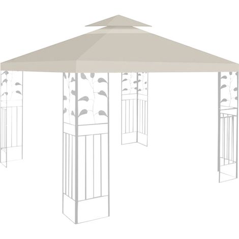 Hengda Tetto di ricambio impermeabile per pergola 3x3M tetto telone di sostituzione tetto padiglione (1/5)