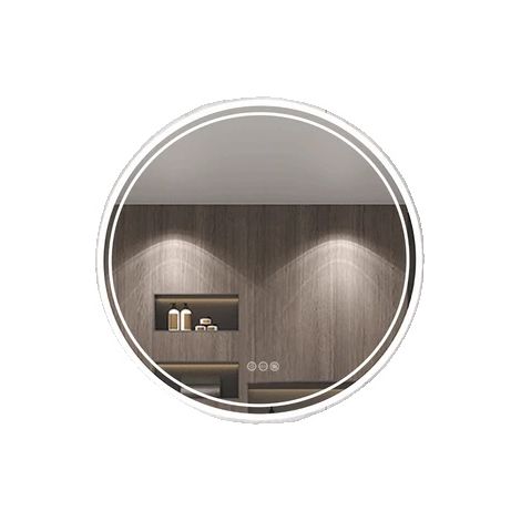 Miroir de Salle de Bain, Éclairage LED, Fonction Anti-Buée, 24x24 pouce (1/2)