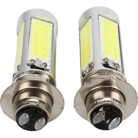 Ej.Life pour ampoule led suzuki ltz pour 12v30/30w hs/p15d-25-1 12VLight Ampoules, 2x 6000K H6M COB Blanc LED Couleur Ampoule de phare antibrouillard de vélo/VTT (PX15d P15D25-1) Phares de moto (1/5)