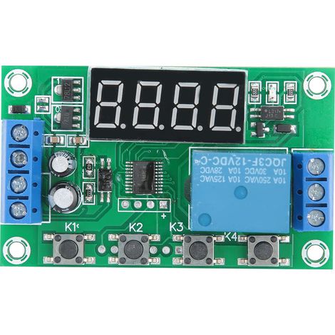 12V unidirektionales Relais mit Zeitverzögerung und zyklischer Auslösung, multifunktional und einstellbar. (1/5)