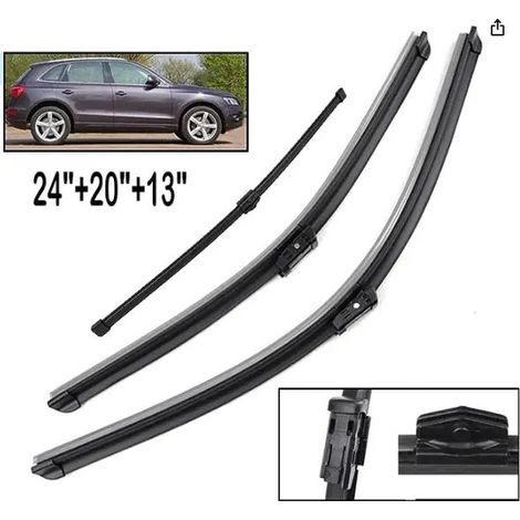 Essuie-glaces avant et arrière pour Audi Q5 et SQ5 (24/20/13) (1/2)