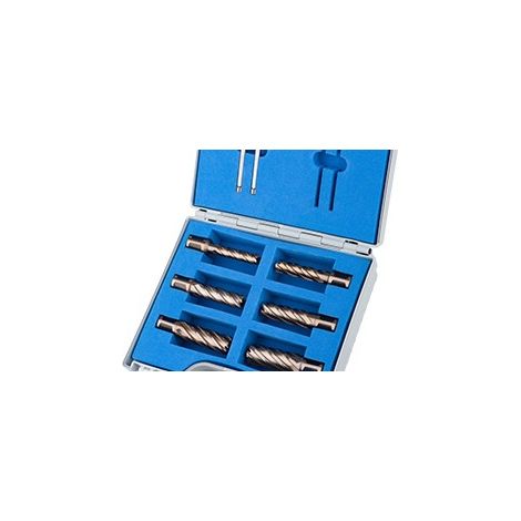 metallkraft Kernbohrer-Set GOLD-LINE 55 Ø 12-22 mm HSS-XE Spezialstahl