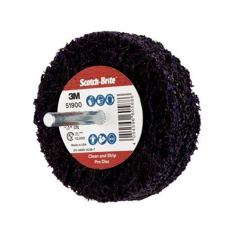 Disque de nettoyage et decapage Scotch-Brite XT Pro 100mm x 13mm x 6mm Grain S XGROS