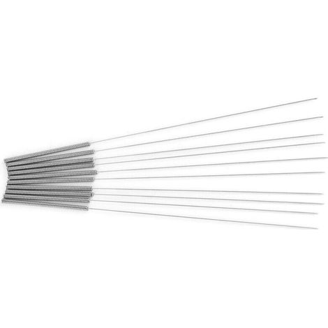10PCS 0.4mm Nettoyant Tête d'impression Aiguille Buse, Kit d'Aiguille de Nettoyage Accessoire d'Imprimante 3D pour Imprimante 3D Exturder Brosse de Nettoyage. A