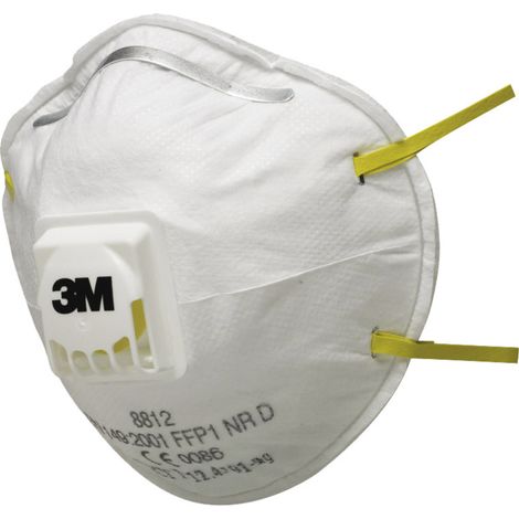 3M  8812 Feinstaubmaske mit Ventil FFP1 10 St. EN 149:2001 DIN 149:2001