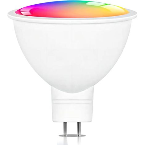 Ampoule connectée TUYA WIFI MR16/GU5.3 Spot pour meuble, 12 V RGBCW, LED à intensité variable, commande vocale. (1/5)