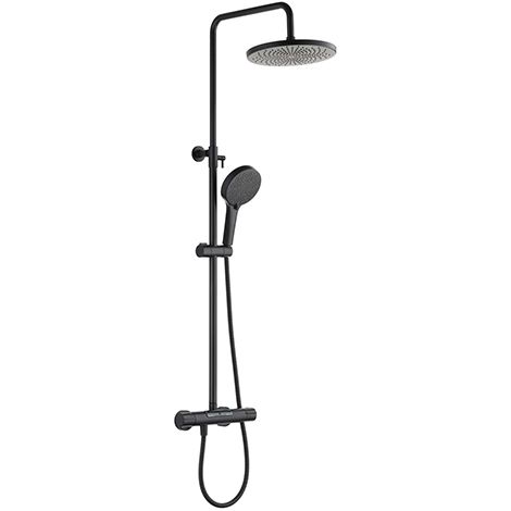 Edouard Rousseau – Colonne de douche thermostatique EKOGEST XL – Tête orientable Ø 250 mm – 3 jets – Économie d’eau 8 L/min – Installation facile