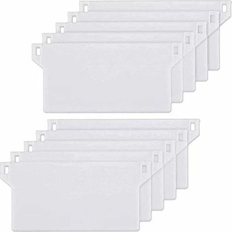10 Plaques de lestage pour stores verticaux, 125 x 48 mm, épaisseur 4,8 mm, plastique imperméable, compatibles stores californiens (1/5)