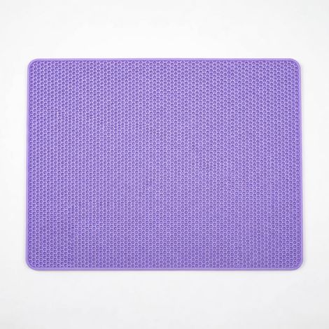Tapis anti-sable pour bac à litière double couche épaissi modèle 28