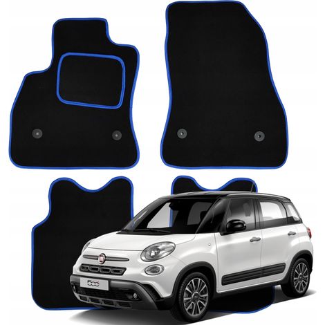 Velours-Fußmatten für Fiat 500L ab Baujahr 2012, Scheibenwischer für N-Modelle