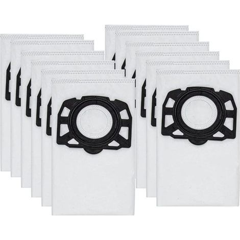 12 sacs d'aspirateur KFI 357 pour Kärcher KWD1, KWD2, KWD3,WD2 Plus, WD3,SE 4001, SE 4002, 2.863-006.0