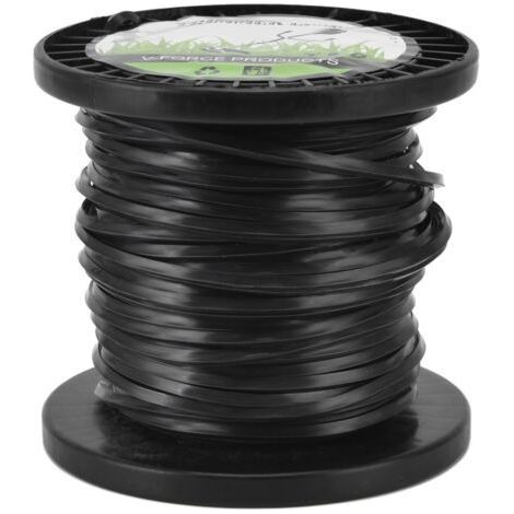 3,3 mm Vierkant-Schneidfaden für Husqvarna-kompatible Trimmer, 30 m, Schwarz, zufällige Spule (1/5)