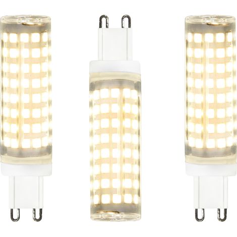 Litecraft Light Bulb G9 8 Watt Non Dimmable 4000K Cool White LED in Clear - 3 Pack (1/2)
