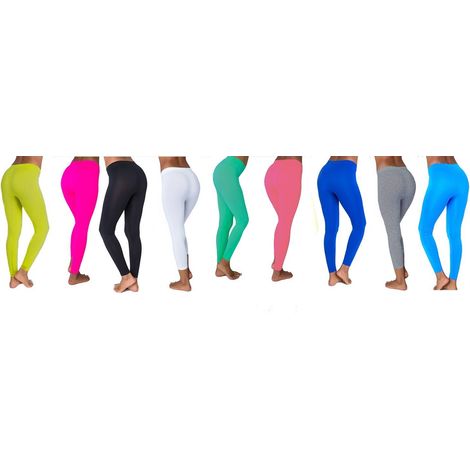 Leggings de couleur coton Couleur: Bleu foncé - Taille: L-XL (1/2)