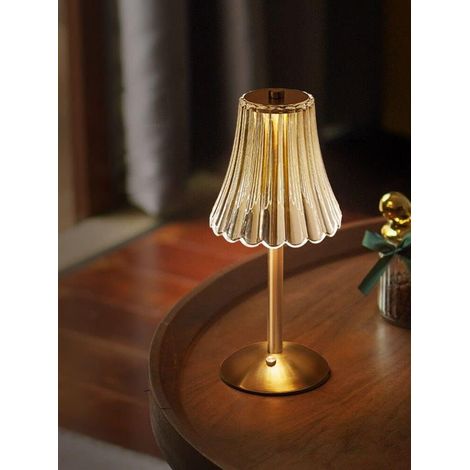 Lampe de table LED sans fil avec batterie, lampe de table LED à intensité variable, lampe de chevet, lampe de bureau, lampe de table pour salon, chambre à coucher, 3 couleurs (1/5)