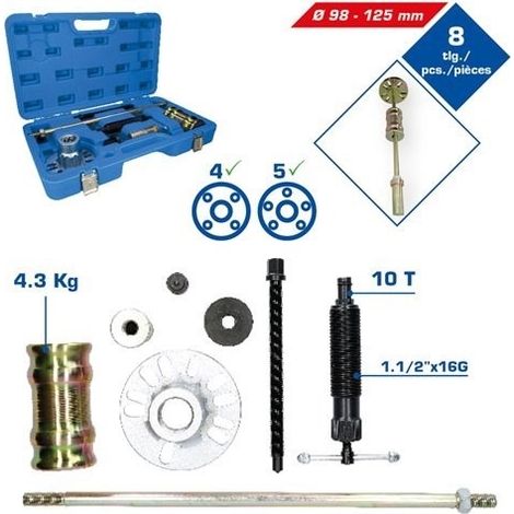 Brilliant Tools Hydraulischer Ausdrücker-Satz für Antriebswellen, 8-tlg