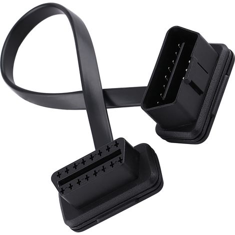 30 cm langes 16-poliges OBD2-Verlängerungskabel (Stecker/Buchse) für die Fahrzeugdiagnose (1/5)