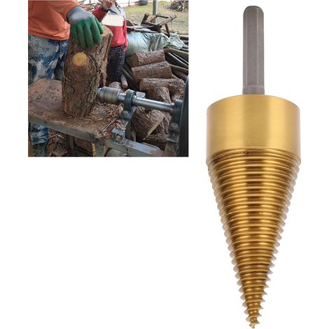 Fendeur de bois à manche hexagonal de grande taille (42 mm), plaqué titane (1/5)