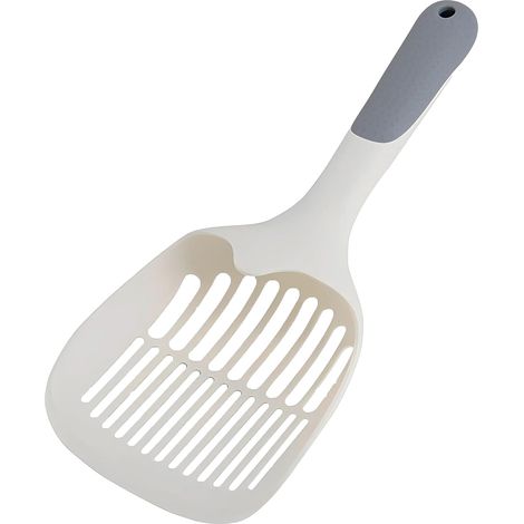 XL 30 cm Katzenstreuschaufel – Große Streuschaufel/Futterschaufel, ergonomischer, rutschfester Gummigriff, robust, leicht zu reinigen, geeignet für alle Arten von Katzenstreu (1/5)