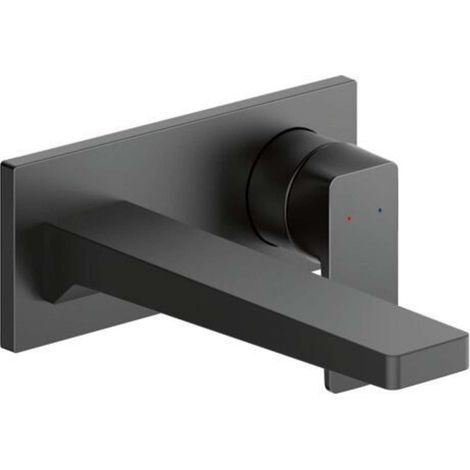 Duravit Manhattan - Grifo empotrado de lavabo, negro mate MH1070004046 (1/3)