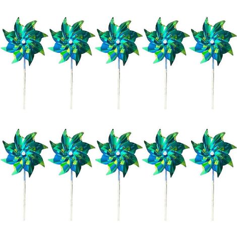 blauer, reflektierender Windspinner, besonders glitzernder Windspinner (1/5)