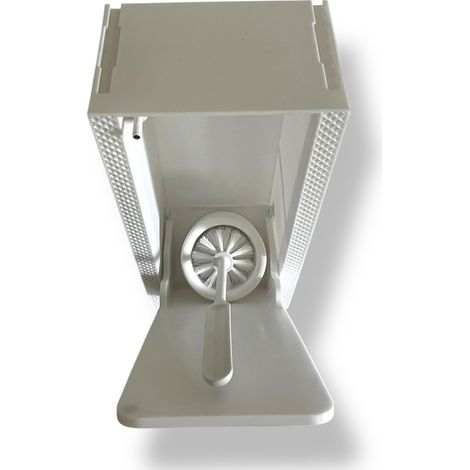 Porte-brosse WC encastré à carreler – Finition invisible – Compatible tous types de carreaux – Nettoyage facile avec réceptacle amovible