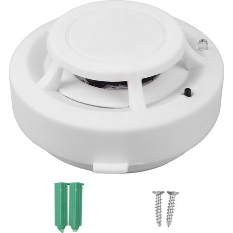 Détecteur de fumée sonore lumineux alarme incendie protection sécurité maison capteur fumée 9-12V (1/5)