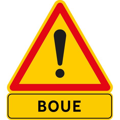 Signalisation de Travaux Temporaires Panneaux de Travaux Temporaires. Danger Chantier Temporaire - Attention danger boue - Panneau rétroréfléchissant