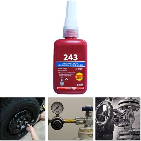 Frein-filet antirouille, résistant au déplacement, forte adhérence, mastic de blocage de filetage, colle pour vis 50 ml (1/5)