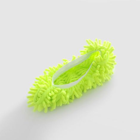5 Paires Chaussons Serpillière en Coton Absorbant, Nettoyage Sol Facile, Lavable pour Maison (1/5)