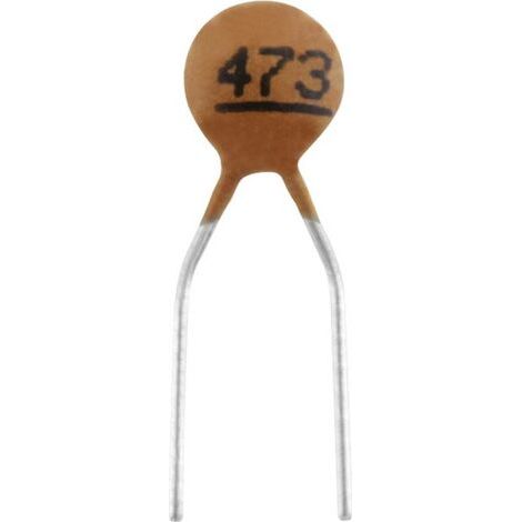 TRU COMPONENTS TC-K47NF5 Condensateur céramique THT 47 nF 100 V 20 % 1 pc(s) S601351 (1/4)