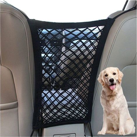 Filet de protection pour animal domestique avec filet de sécurité pour voiture et SUV, camion – Facile à installer, plus sûr pour conduire avec des enfants et des animaux domestiques (1/4)