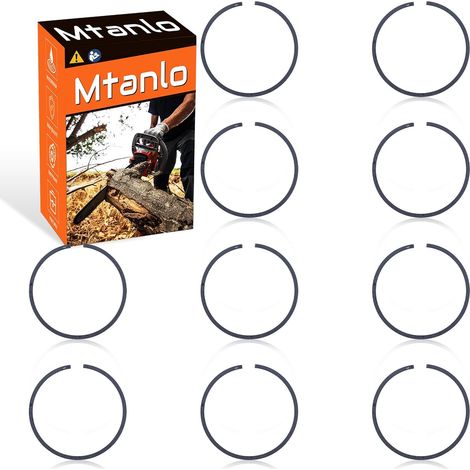 Segment de piston de 50 mm x 1,2 mm pour Stihl 044 MS440 MS441 TS410 TS420, 10 segments de piston (1/5)