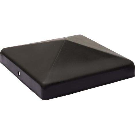 Chapeau de poteau noir pour poteau 12 x 12 cm - Par pièce