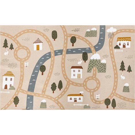 Tappeto stradale per bambini niels jute 100x150cm - Atmosphera créateur d'intérieur