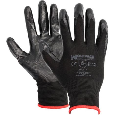WOLFPACK LINEA PROFESIONAL Guantes Nitrilo/Nylon Impregnado SAFETYSUPPLY (1/3)