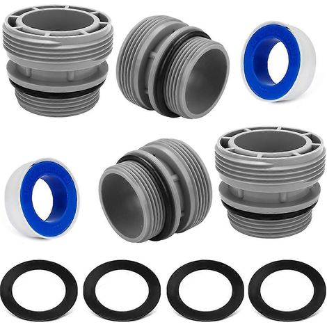 Kit d'adaptateurs de conversion pour tuyau de piscine Intex et Coleman (1/4)