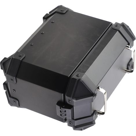 1 Paire de Valises Latérales de Moto avec Serrure de sécurité et Poignée 18 L en Alliage D'aluminium Résistant à l'eau Boîte de Sac de Selle Latérale Portable (1/5)