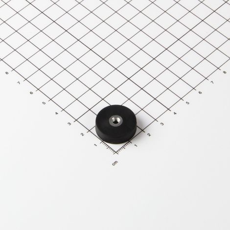 Magna-C Gummiertes Magnetsystem Ø22x6mm mit Innengewinde (1/4)