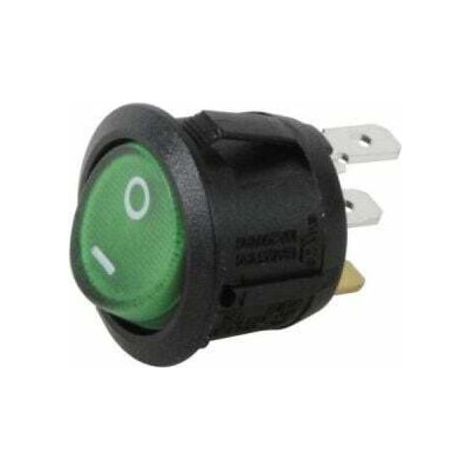 Interrupteur unipolaire �23 lumineux ver, Ref.87168249040, par diff - Besoin D'Habitat