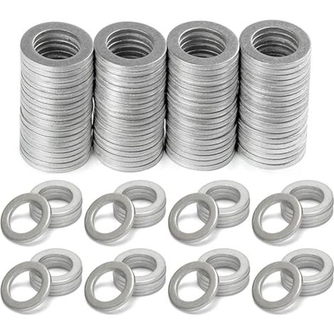 Lot de 100 rondelles d'écrasement d'huile pour bouchon de vidange 90430-12031 pour Toyota Lexus Scion (1/5)
