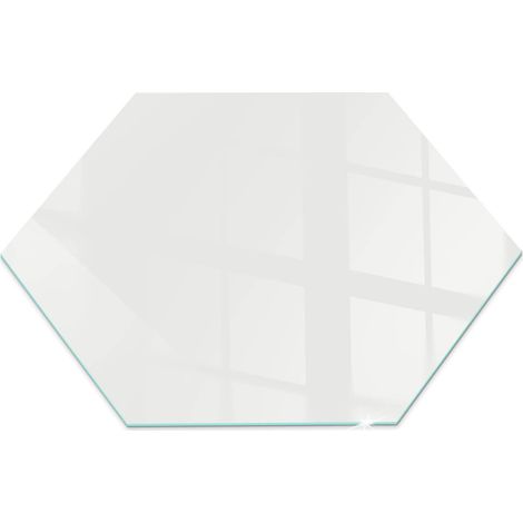 Plaque décorative de sol avec impression sous cheminée protection et design Couleur Ivoire h40 cm (1/5)