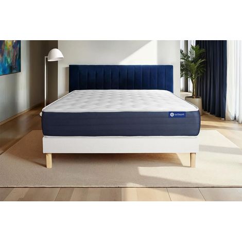 Kit rete e materasso matrimoniale Actilatex sleep 180x200cm - Spessore : 22cm - Lattice e memory foam - Bilanciato - (1/5)