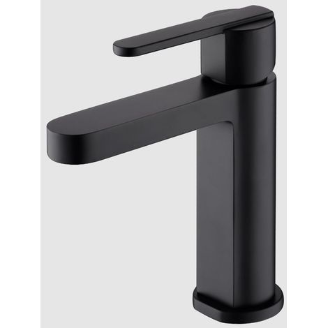Monomando lavabo IMEX BDR002-1 Roma negro mate  (1/6)